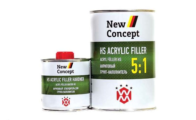 АКРИЛОВЫЙ ГРУНТ-НАПОЛНИТЕЛЬ 5:1 <span>HS ACRYLIC FILLER 5:1</span>