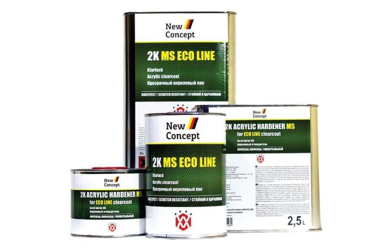 ПРОЗРАЧНЫЙ АКРИЛОВЫЙ ЛАК <span>2К MS ECO LINE</span>